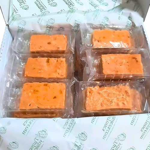Porciones de Turrón Artesano a granel - Formato de 1kg (45ud aprox.) - Turrón de Jijona (blando) - Turrones Fabián