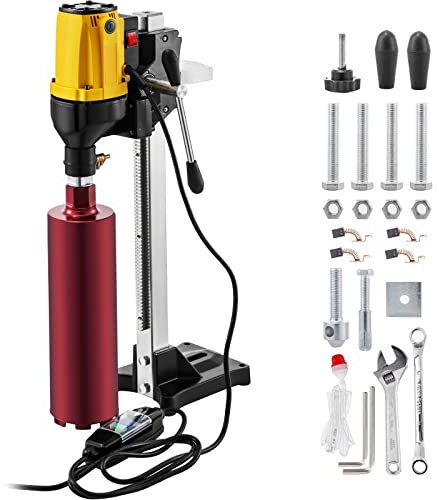 2180W Diamond Core Drill Rig 160mm 180mm Drill Bits Handheld/Stand Industrial Wet Electric Concrete Core Drilling Machine (Color : 160mm)