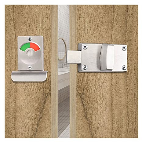Anzeigeschloss, Edelstahl-Verriegelung For Besetzte Öffentliche Toiletten For Badezimmeranzeige, Türschloss, WC, Umkleidekabine, Frei Besetzt