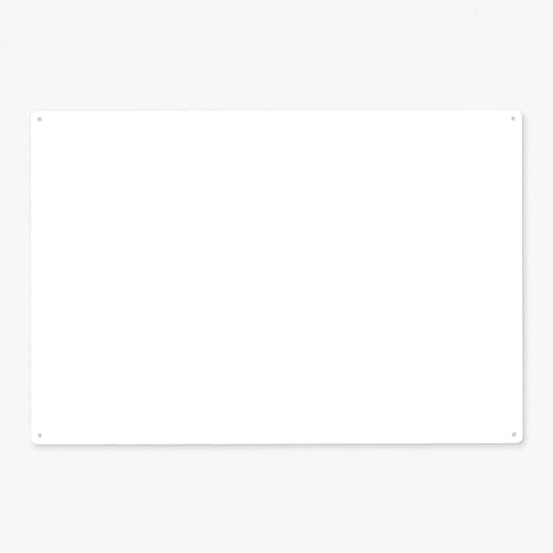 KalaMitica - Lavagna Magnetica da Parete - 56x38 cm, Bianco Ruvido - Scrivibile con Gessetti e Pennarelli a Gesso Liquido