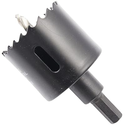 Sega a tazza 52mm LAIWEI bi-metallo fresa a tazza circolare HSS, spessore 1,8 mm, profondità di taglio fino a 38 mm, adatto per legno, plastica, cartongesso e tubi metallici