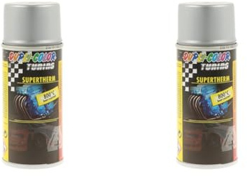 DUPLI-COLOR 133763 Supertherm silber 800°C 150 ml (Packung mit 2)