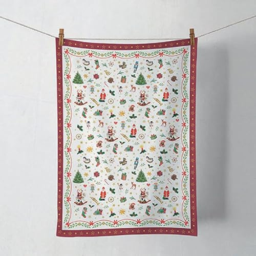 Ambiente Küchentuch Ornaments Weihnachten Motiv Kollektion/Handtuch/Geschirrtuch, 1 Stück