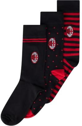 AC Milan officiell logotyp 3 par strumpor