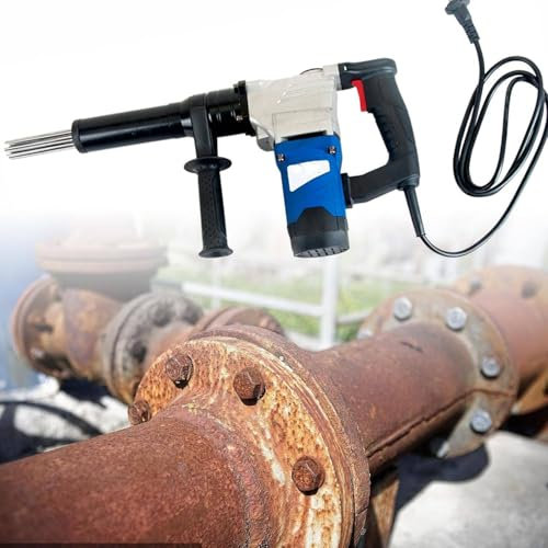 Scrostatore elettrico ad aghi Scrostatore elettrico ad aghi portatile,strumento elettrico per la rimozione della ruggine,macchina per la pulizia della rimozione della ruggine di tipo ad ago,110v