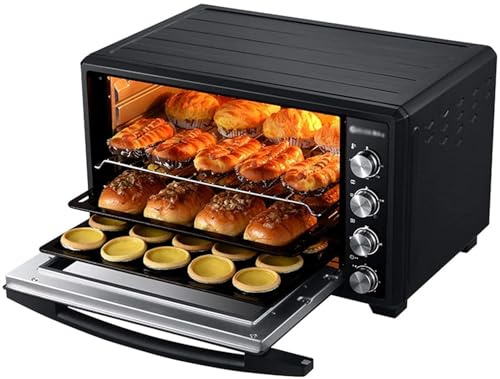 WuDLi Large Capacity Electric Oven, 40L Air Fryer Convection Oven Combo, 60min free timer with Built-in baking light, 90℃~230℃ Temperature Control, Toaster Oven for oast, Bake, and Broil