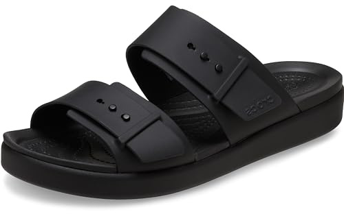 Crocs Brooklyn Buckle Low, Damsandaler, Svart, 42-43