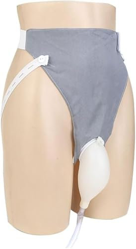 GEDRACKPMYN Sac urinoir Portable, Sac d'urine Masculin réutilisable, collecteur d'urine en Silicone, dispositifs d'incontinence Masculine avec 2 Sacs de cathéter urinaire, 1000 ML et 2000 ML,Male