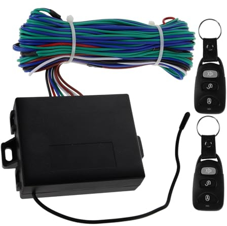 Mikinona 1set Keyless Entry Car Remote Central Locking System Kit Two Controllers Compatibility Easy Installation and Enhanced Vehicle Security
