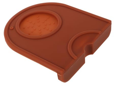 CLISPEED Heat Resistant Silicone Espresso Tamping Mat with Non-Slip Design for Coffee Machine Protective Pad Compact Portable Coffee Powder Tamper Holder for Kitchen Countertop