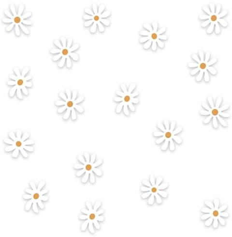 Wandtattoo Kinderzimmer Mädchen, 48 Stück Wandsticker Blumen, Wandaufkleber für Babyzimmer, Wandtattoo Gänseblümchen Deko, Wanddeko für Mädchenzimmer Kinderzimmer