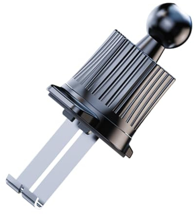 Generisch Supporto a clip per bocchetta 'aria 'auto, base per telefono da 3,54 pollici, doppio gancio in lega di PVC, 9 x 4,5 cm, angolo regolabile, supporto di navigazione non distruttivo per