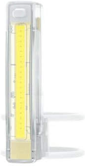 Knog Plus Front Bike Light - COB LED Bicycle Light,Bike Headlight Mounts on Handlebars,Front Forks,Helmet or Clips on Clothing - USB Rechargeable,Waterproof,Ultralight Cycling Safety Light,Translucent