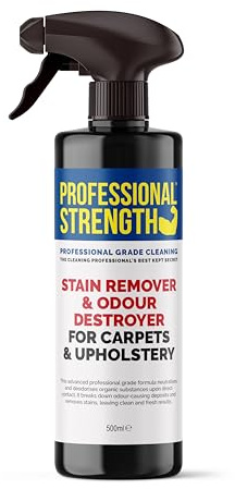 Professional Strength Carpet & Upholstery Stain Remover & Odour Destroyer, 500 ml (Pack of 1) – Probiotic Formula for Safe and Effective Cleaning