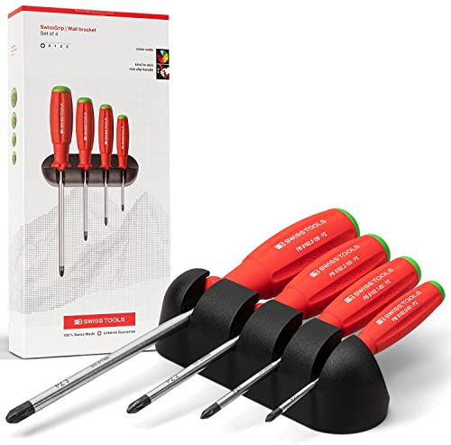 PB Swiss Tools Pozidriv Schraubenzieher Set, Grösse 0-3, 8243.CBB