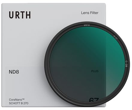 Urth 52mm ND8 (3 Stop) Lens Filter (Plus) | 20-Layer Nano-Coated, HD Optical Glass, Neutral Density Camera Lens Exposure Filter