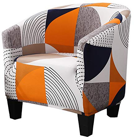 Mingfuxin Club Chair Schonbezug, Hohe Dehnung Stuhlbezüge aus Samtwanne Sessel Sofabezug Schonbezug Möbelschutz Weiche Couchbezüge