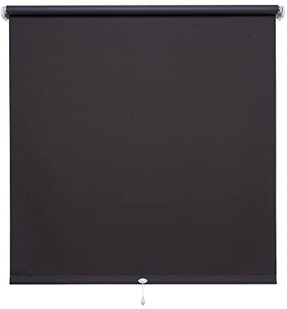 Verdunkelungsrollo Springrollo Schnapprollo Rollo Cappuccino braun Breite 60-200 cm Länge 130 cm Blickdicht Blickschutz (90 x 130 cm)