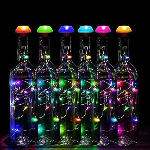 Confezione da 6 luci solari impermeabili a forma di luce solare, luci colorate, filo di rame per feste di nozze, vacanze, giardino, patio, bar, decorazione