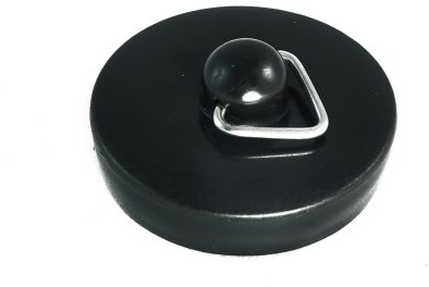 ONESTOPDIY.COM 2 X Black Sink Plug Nylon 35mm Ideal For Caravans And Motorhomes NEW