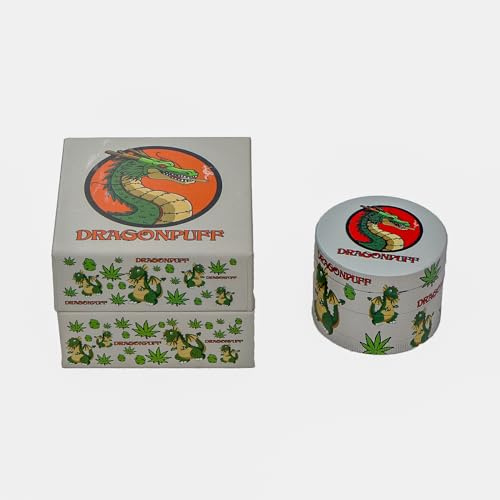 DRAGONPUFF Herb Grinder 55mm Stoner Best Gift Premium Sharp Teeth Grinder