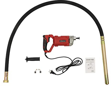 Vibratore per calcestruzzo 1100 W 2 metri Barra strumenti per calcestruzzo vibrante manuale elettrico cemento per tunnel stradali ponti casa ago costruzione