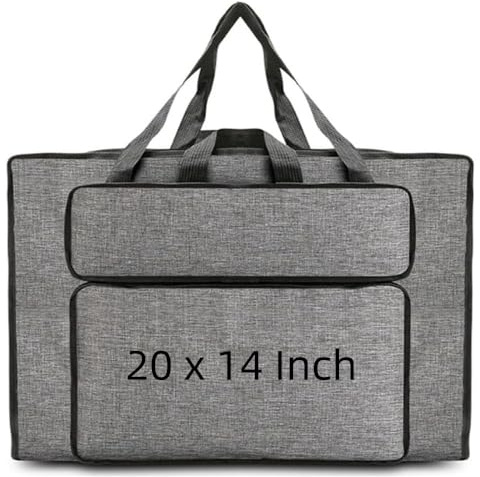 Oaygat A3 Artist Portfolio Case Carrying Bag 20 x 14 Inch Portfolio Folder for Artworks Slim Waterproof Carrying Storage Bag for Canvas Paintings Mounted Art Cardboard Photography