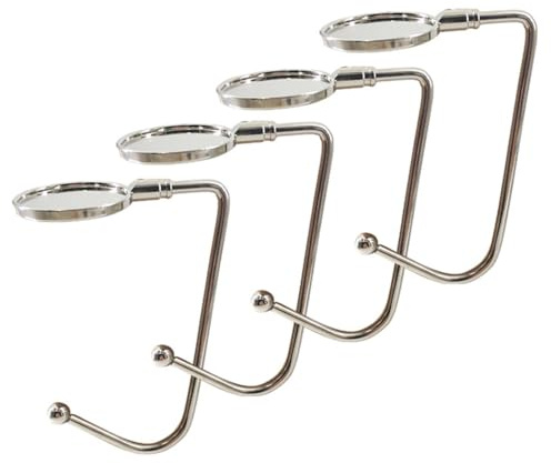 XIAOJINGQINGAQ 4 Packs Christmas Stocking Holder Christmas Fireplace Stocking Hooks Metal Xmas Hooks Hangers Non-Slip Xmas Hooks Hangers for Christmas Party Hanging Decoration