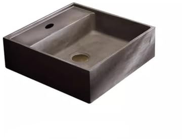 Lavandino da Bagno a Incasso Piccolo Appartamento sopra Lavabo da Appoggio Lavabo in Cemento Lavabo Singolo Lavabo Lavabo for Balcone Lavabo for La Casa Bagno Lavandini da Bagno(A)