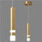 ZPBSJ Lampe Suspendue Moderne Hauteur Réglable LED Or Mini Lampe Suspendue Cuisine île Chambre Chevet Petit Lustre (1-Paquet)