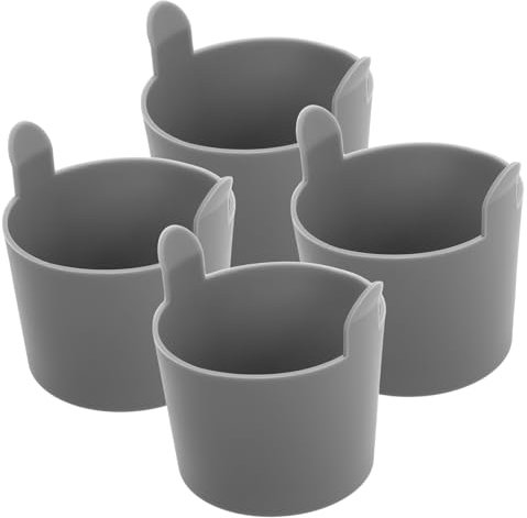 OSALADI Stampi Per Muffin Per Friggitrice Ad Aria in Silicone Resistente Ad Alte Temperature, Set Da 4 Pezzi Per Uova in Camicia, Microonde e Forno, Accessori Multiuso Per Cucina e Preparazioni Veloci