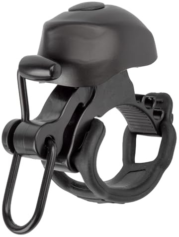 Fahrradklingel mini, Bella S-Fit Flex von M-WAVE, Gummiband-Befestigung, laut