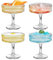 PORFOYO Coupe Cristal De Champagne Vre,4 Pièces 180 ml Verrs A Cocktail,Veres A Champagne,Verr Cocktail,Verre A Vin En Verre Haut Pour Maison,Espresso Martini,Margarita,Desserts