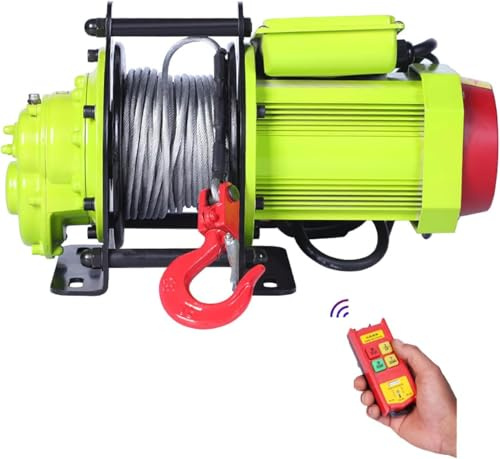 Verricello Elettrico Ce, Sollevamento Veloce 30 M/min, Verricello Elettrico con Telecomando, per Commerciale/casa/Magazzino/Garage, B, 300kg