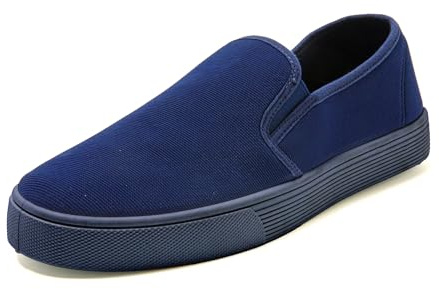 JOMIX Scarpe Uomo Senza Lacci da Cucina Antiscivolo Scarpe Slip On Leggere in Tela Comode per Cuochi Addetti alla Ristorazione e Pulizie MSS250587 Blu 41