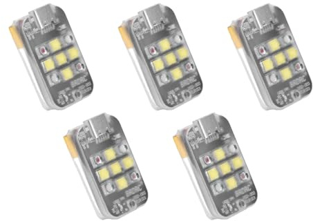 Compatible avec Les Drones DJI Avata 2, Mini 3, 4 et Mavic 3, ce feu stroboscopique à 3 Modes avec Flash LED Sert de Signal d'avertissement for Les Vols de Nuit.(5PCS)