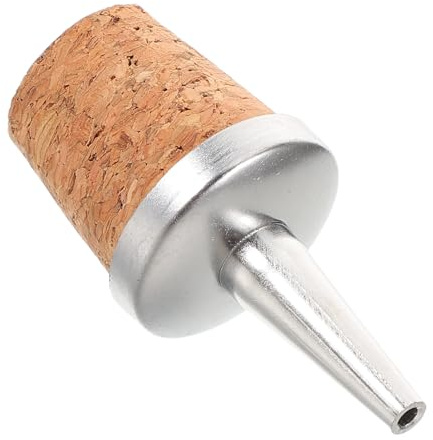 BESPORTBLE Verseur Bouteille Amère avec Bouchon Liège Naturel Bec Verseur Intégré Accessoire Bar Cocktail pour Maison et Restaurant Distribution Précise et Anti-Gaspillage Usage