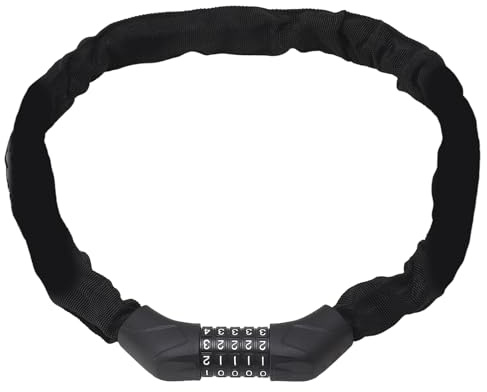 Candado de cadena para bicicleta, seguridad de acero para bicicletas, scooters, motocicletas