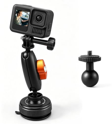 K&F CONCEPT Soporte Ventosa con Rótula para GoPro y Osmo Action