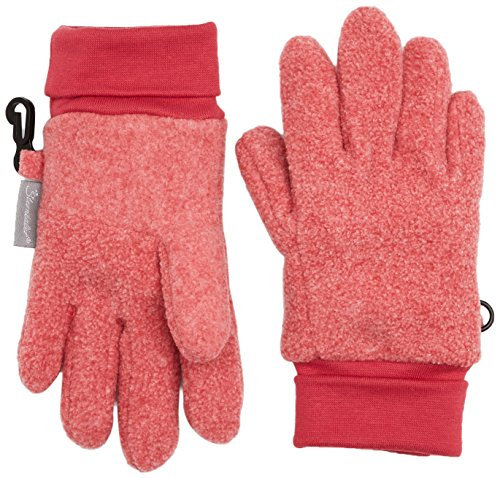 Sterntaler Mädchen Fingerhandschuh Handschuhe, Rot (Beerenrot Melange 747), 4
