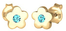 Elli Ohrringe Kinder Blumen Symbol mit Kristall