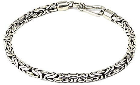 Silberarmband Königskette 925 Sterling Silber Länge 19cm Stärke 4mm