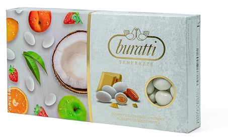 Buratti Confetti Tenerezza Gusto Mista Frutta Bianco - 1 kg