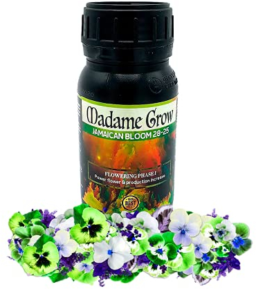 Blühen für Ihre Pflanze - PK 28-25 + Molybdän - Multiplizieren Sie die Anzahl der Blüten und deren Größe - Dünger oder organischer Dünger - Spektakuläre Gärten - (250 ml)