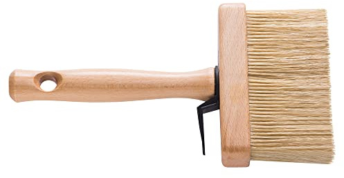 HARDY WORKING TOOLS Pinceau en Soie pour vitrifier ou vernir, Pinceau lasure Taille 140mm x 30mm, Pinceau Vernis Hauteur des Poils 60mm, peiceaux,Série 82, A0240-826014