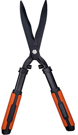 BLACK+DECKER Tagliasiepi – Lame in acciaio seghettato – 53 cm – Nero/Arancione