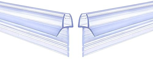 ITTISO Tira de sello para puerta de ducha 2 x 80 cm para espesor de vidrio de 4mm/5mm/6mm Tira de sello para mampara de ducha Cubre hasta 23mm de espacio (Tipo desgarrable) Reemplazo de sello inferior