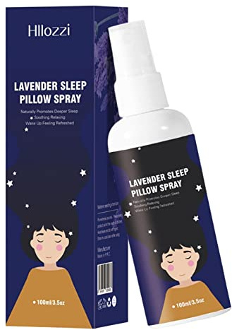 Anloximt Lavendel Schlafspray | Entspannender Kissennebel,Leinen- und Stoffspray, angereichert mit natürlichen ätherischen Ölen der Aromatherapie, 3,38 oz
