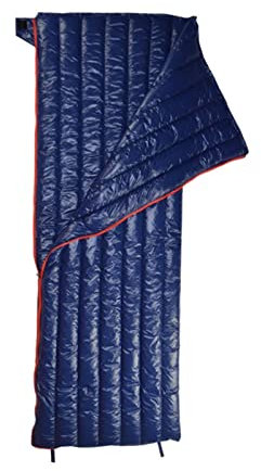 Schlafsack, 90% Gänsedaunen, gespleißter Doppelschlafsack, Ultraleicht, warm halten, für Camping, Wandern, Tourismus, Ausrüstung (blau, 600 g)