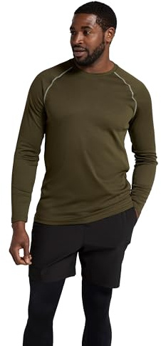 Mountain Warehouse Endurance Mens IsoCool Long Sleeved Top Dark Khaki M